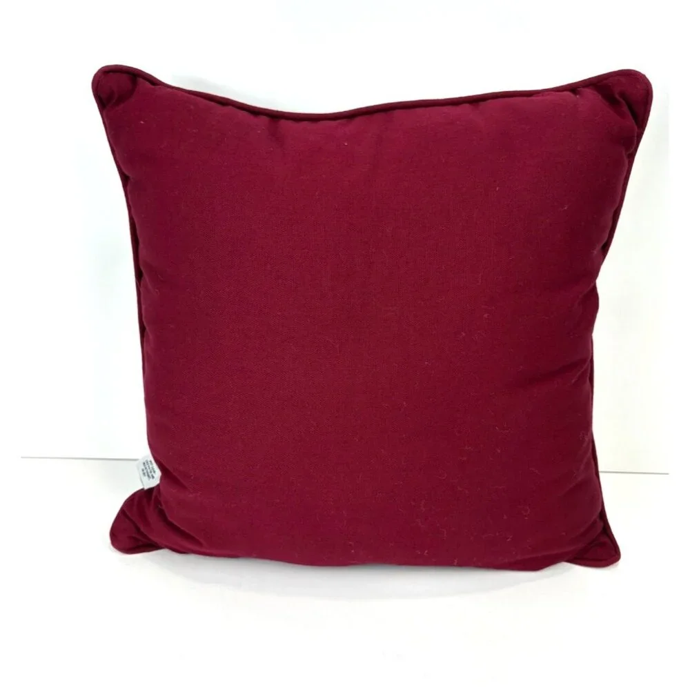 Riverdale Santa Claus Tapestry Throw Pillow 16”x16” Christmas uSA‎ VTG